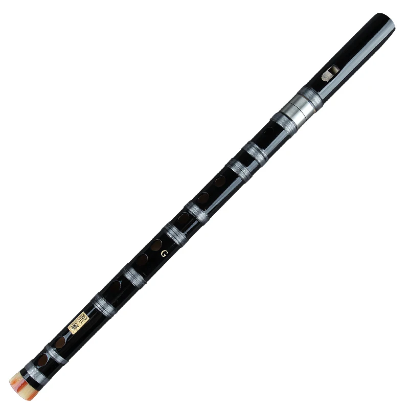 Bamboo Flute Clarinet Vertical Flute Transparent Line Chinese Handmade Woodwind Musical Instrument C D E F G Key