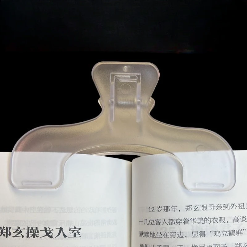 Kawaii Transparent Frosted Book Page Holder and Desk Accessory Clip