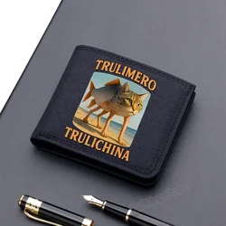 Italian Brainrot Funny Shark Meme Nylon Wallet - Portable Fashionable Card Holder and Coin Purse Gift (Shj23)