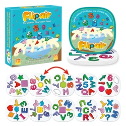 Flipair Educational Number & Shape Matching Card Game (55pcs)
