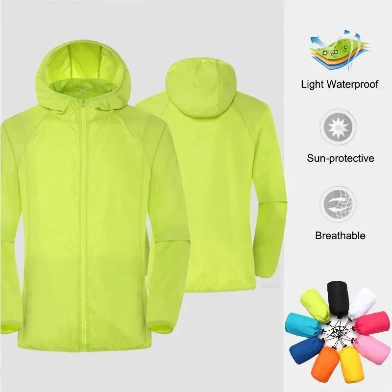 Unisex Outdoor Sun Protection Jackets Lightweight Breathable Women Windbreaker Solid Color Quick-Drying Waterproof Fishing Coat hiking jackets waterproof hiking jackets waterproof jacket waterproof raincoat waterproof coats