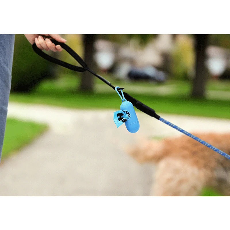 PortableDogPoopBagsDispenserTrashSackCaseCarrierOutdoor