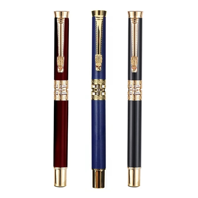 

E5BA Luxury Metal Roller Ballpoint Pen for Business Men Writing