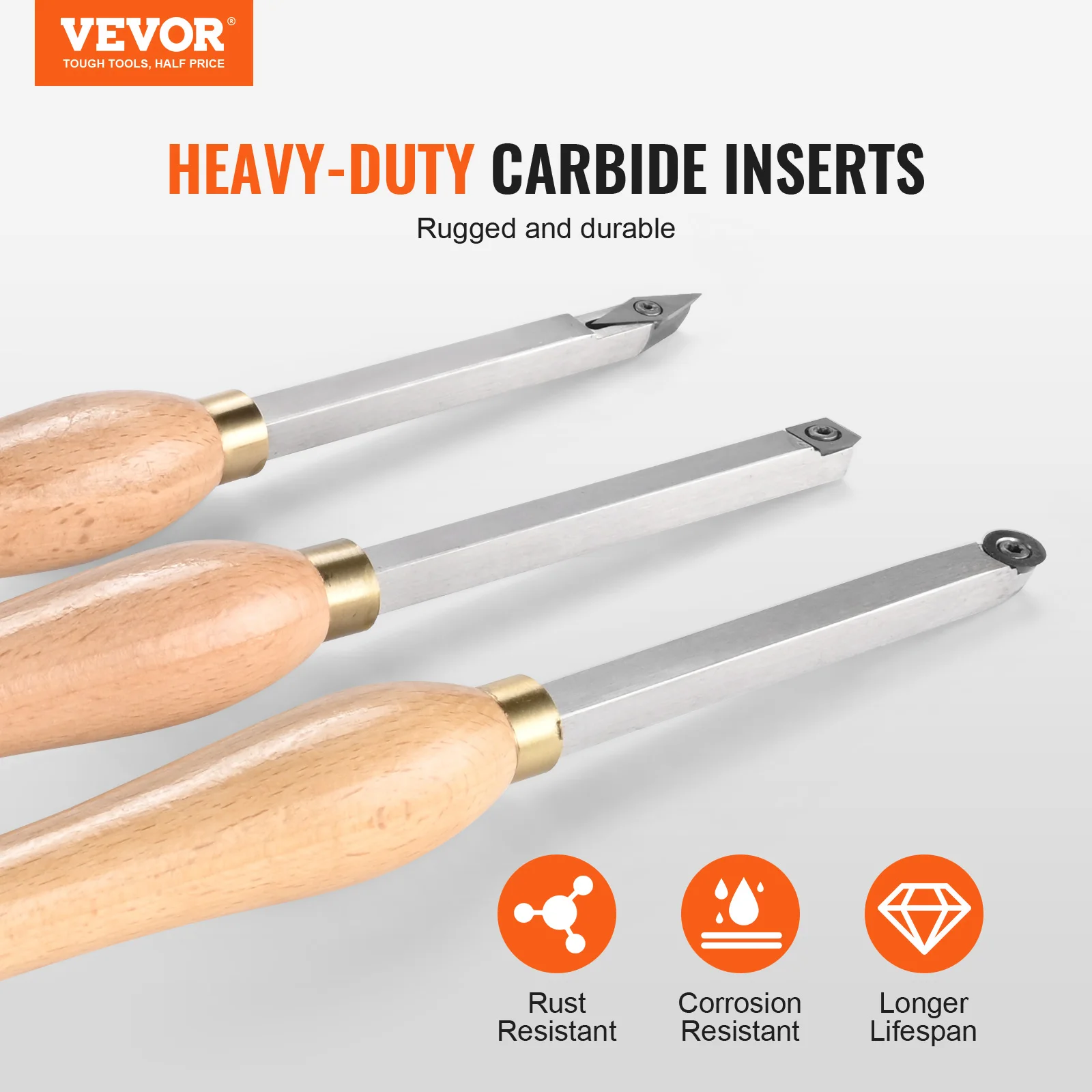 3 PCS Woodworking Tools with Carbide Blades 2