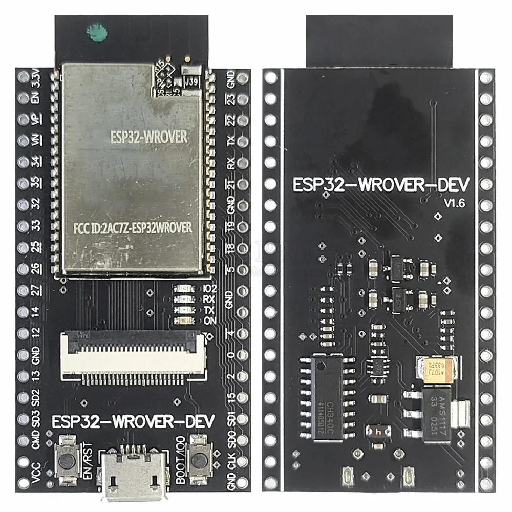 Scheda Di Sviluppo Cam Esp32 Modulo Wifi Bt 2.4G Con Modulo Fotocamera Ov2640 2Mp 24Pin Esp32-Wrover-Dev Ch340C