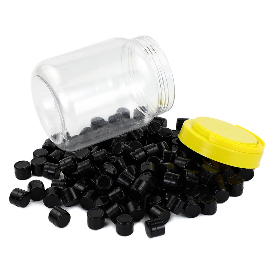 

130Pcs 1ML Non-Stick Silicone Wax Containers for Concentrate Black
