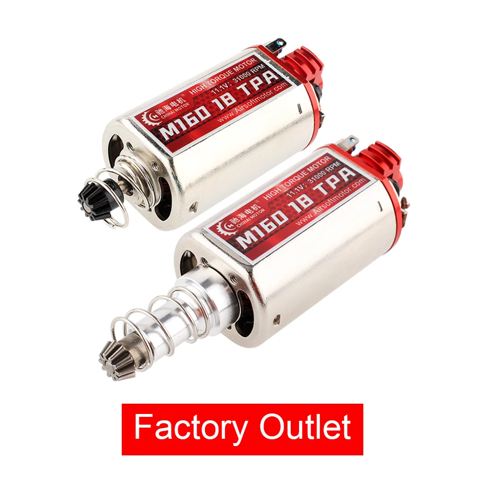 Ad Alta Velocità Ad Alta Coppia Lunga/Corta Tipo Aeg M160 Motore 31K N35H Magnete 18Tpa T238 Titan Mosfet Motore Antincendio Per Gel Blaster