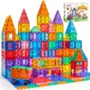 JOYFY 110/66/50 PCS Magnetic Building Tile 3D Magnet Tiles with Vehicle Construction Blocks Set for Kids Birthday Chirstmas Gift
