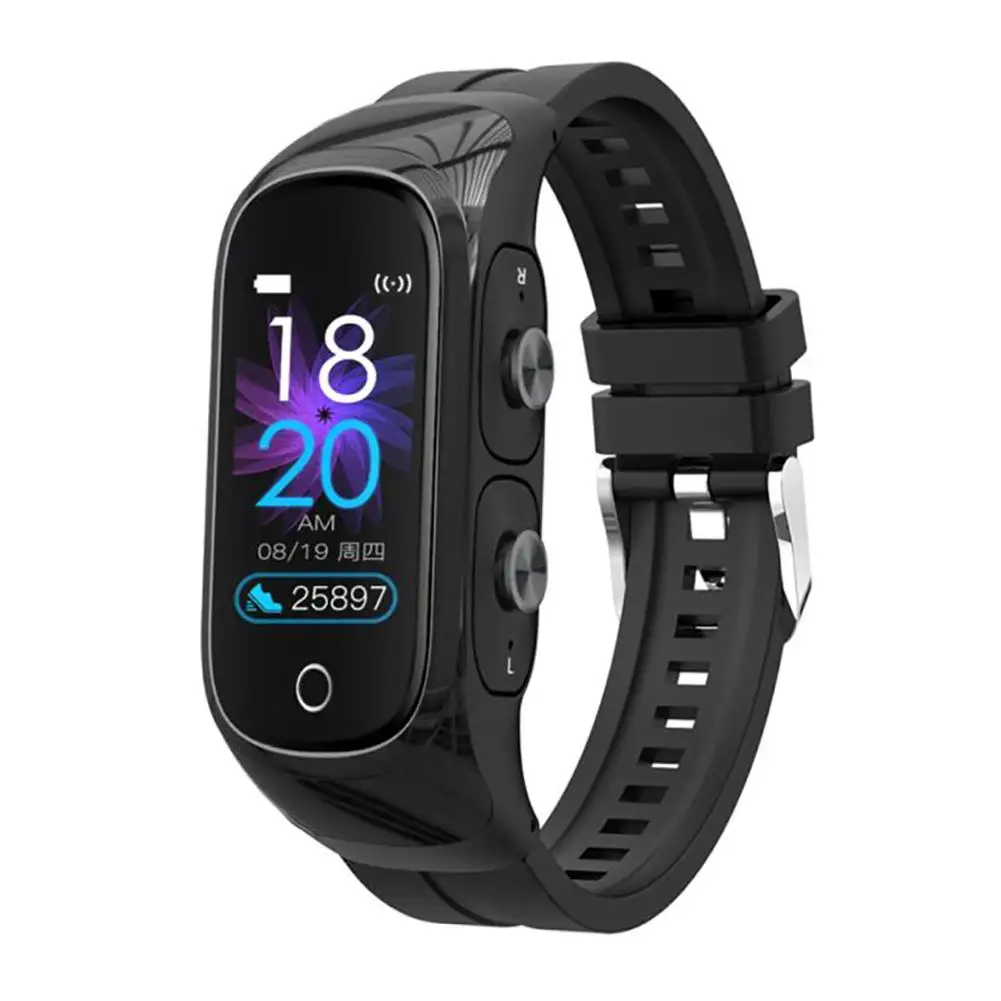 

Водонепроницаемые умные часы 2 в 1 с беспроводными наушниками