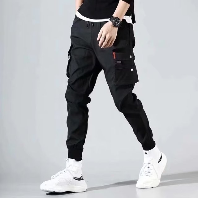 Trendy and fashionable Hong Kong style ankle binding youth new sports men's casual pants