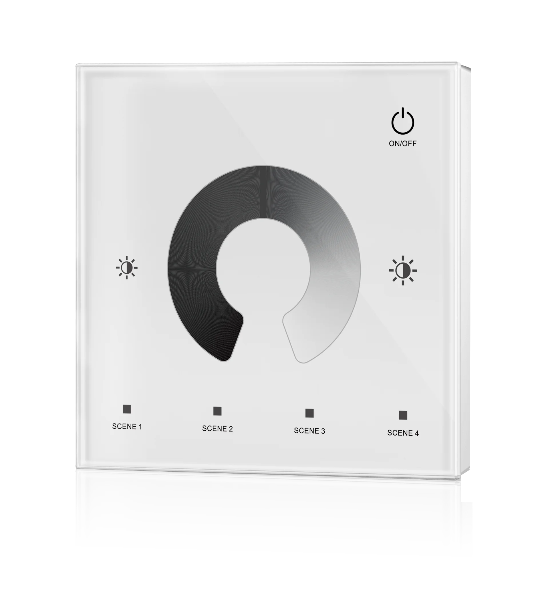 DC12-24V T1, T2, T3, T4 single color, dual color, RGB or RGBW PWM constant voltage wall mounted touch panel controller dimmer
