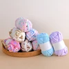 50g/ball Ice Strip Yarn Colorful Coarse Wool Yarn Thread Chenille Thick Yarn for Hand Knitting DIY Crochet Scarf Hat 4