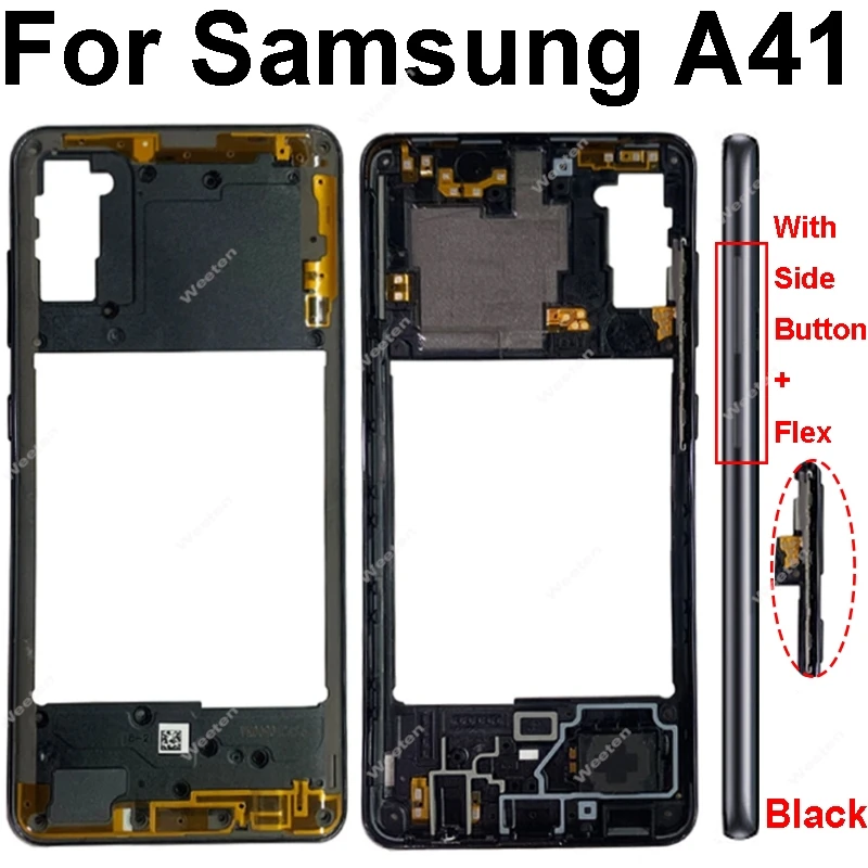 Middle Frame For Samsung Galaxy A21S A217 A217F A31 A41 A51 A71 A315 A415 A515 A515 A715 Housing Center Cover With Side Button — view 4