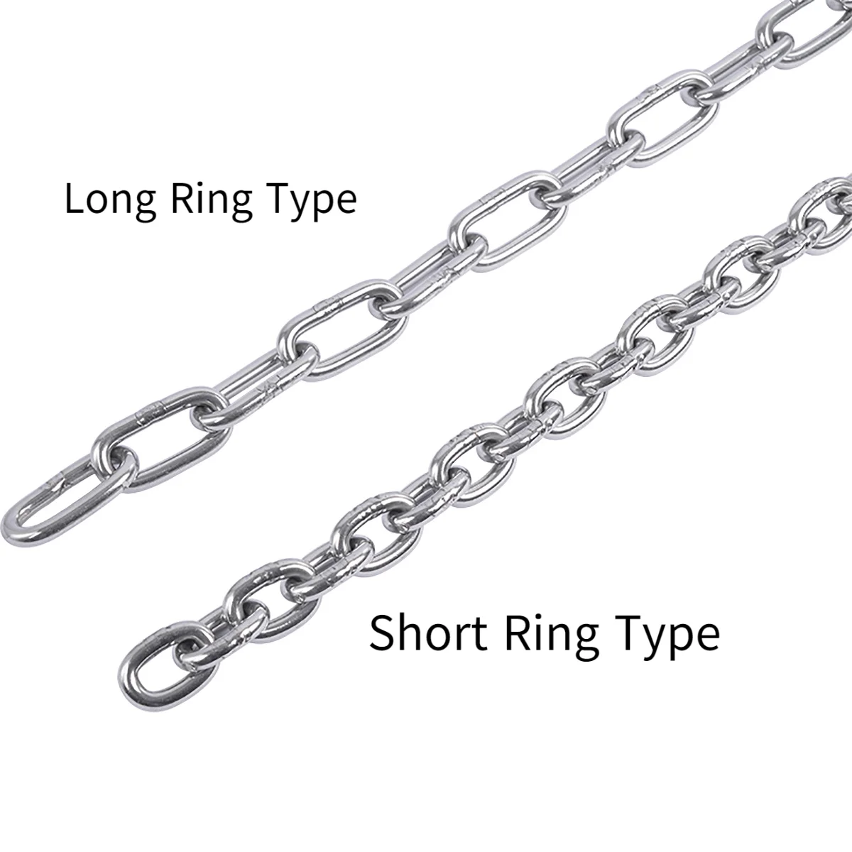 1M Diameter 1.2 1.5 2 2.5 3 4 5 6mm 304 Stainless Steel Chain Traction Chain Clothes Drying Pet Dog Choker Collar stainless steel chain
