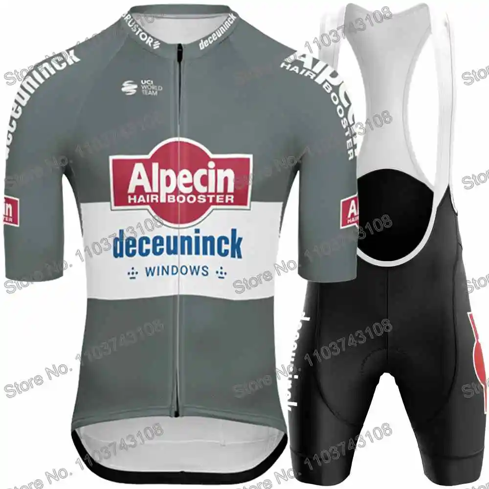 Alpecin Deceuninck Cycling Jersey Men's Set Summer Cycling Clothing Short Sleeve Road Bike Shirt MTB Bicycle Bib Shorts