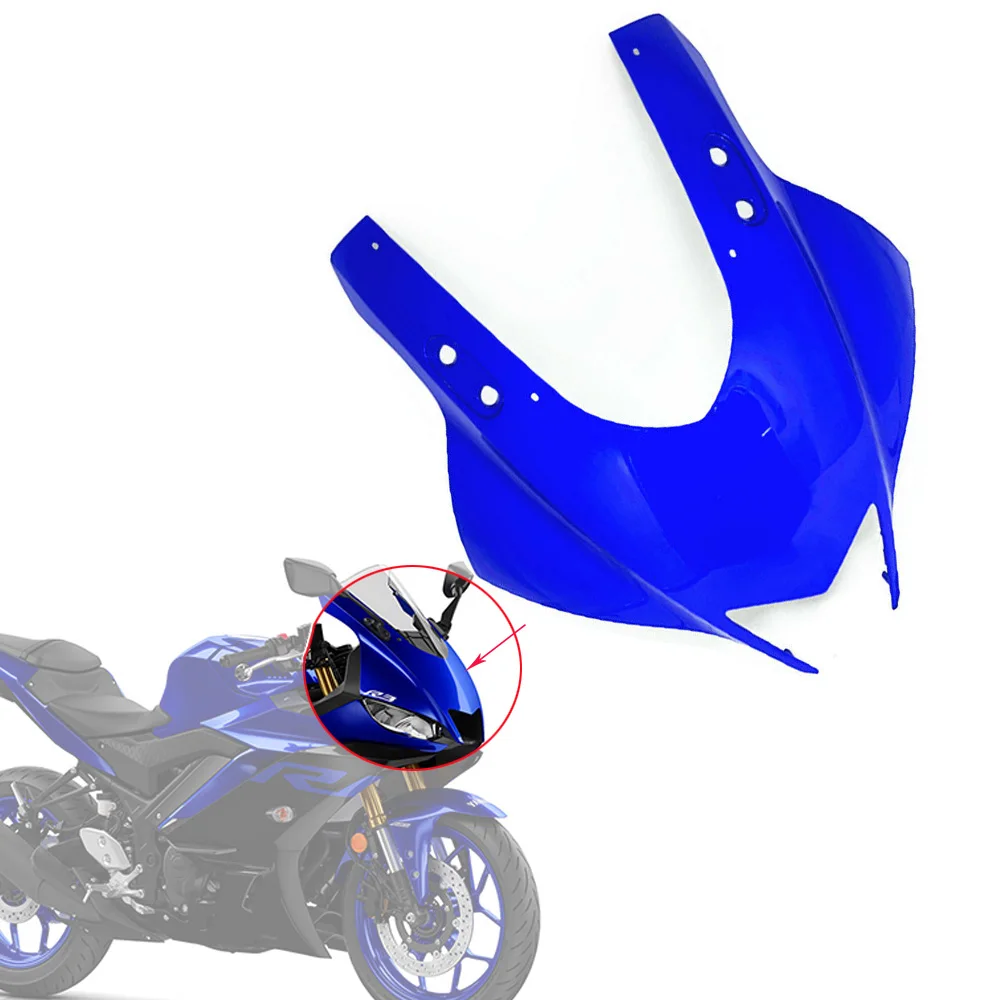 

Motorcycle Blue Front Headlight Nose Shell Housing Fairing Panel Cover Cowl For YAMAHA YZF R3 R25 YZFR3 YZFR25 2019 - 2021 2022