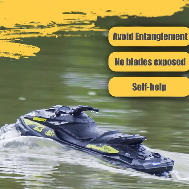 UDI023 RC Speedboat 2.4G Jet Spray RC Boat Remote Control Ship Waterproof Self-Righting LED Lights RTR High-Speed Models Toys 2