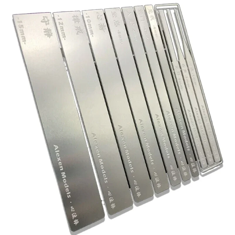 

Alexen Model AJ0069 10 In 1 Stainless Steel Model Grinding Stick File Set Hobby Craft Tools