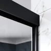 60" W X 62" H Shower Doors, 1/4" Tempered Glass, Black Hardware, Bathtub Sliding Shower Doors 5