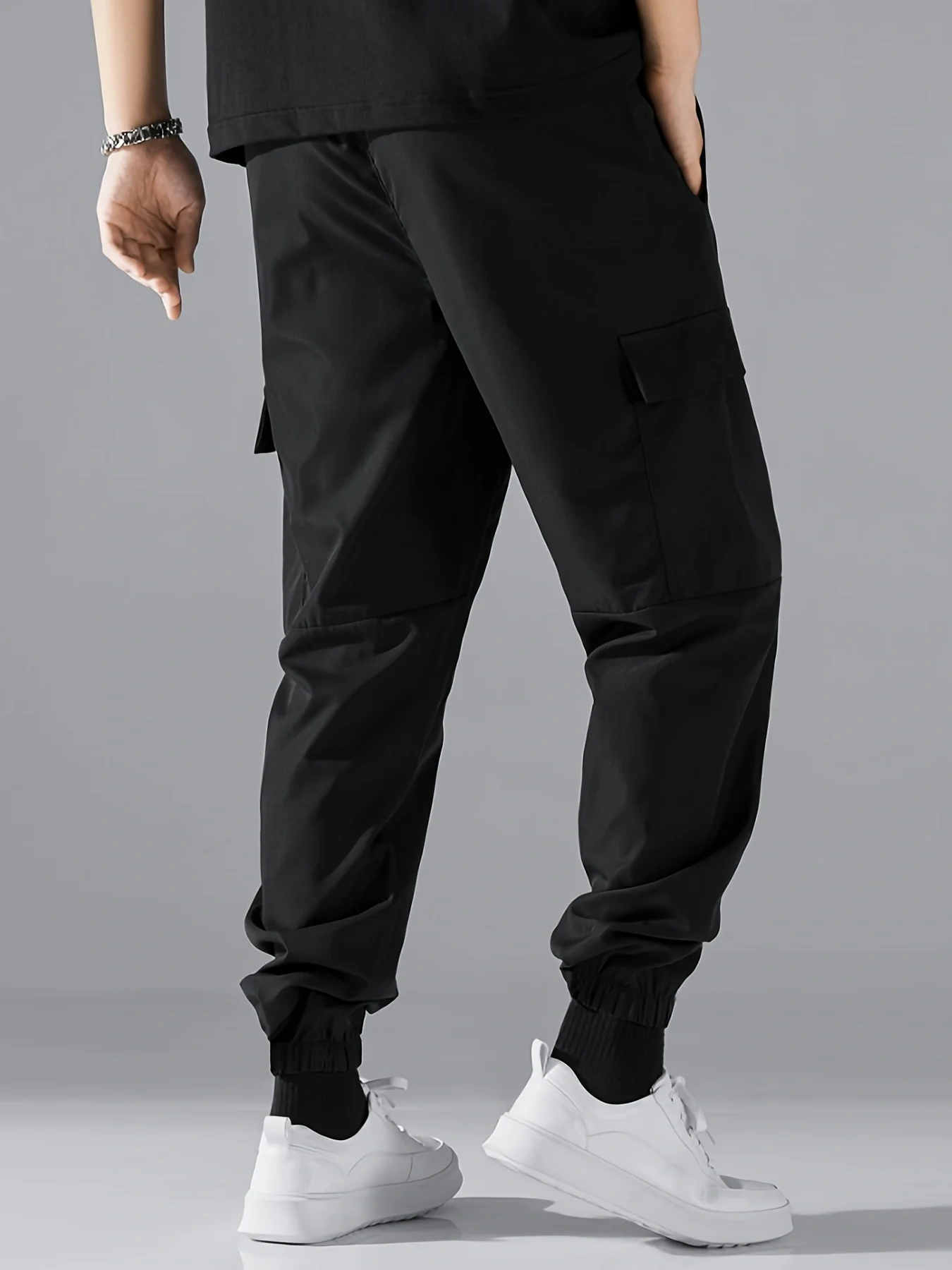 Men's Slacks, Spring and Autumn Thin Outdoor Pants, Youth Sportswear, Hiking Pants, Multi-Pocket Trousers 2