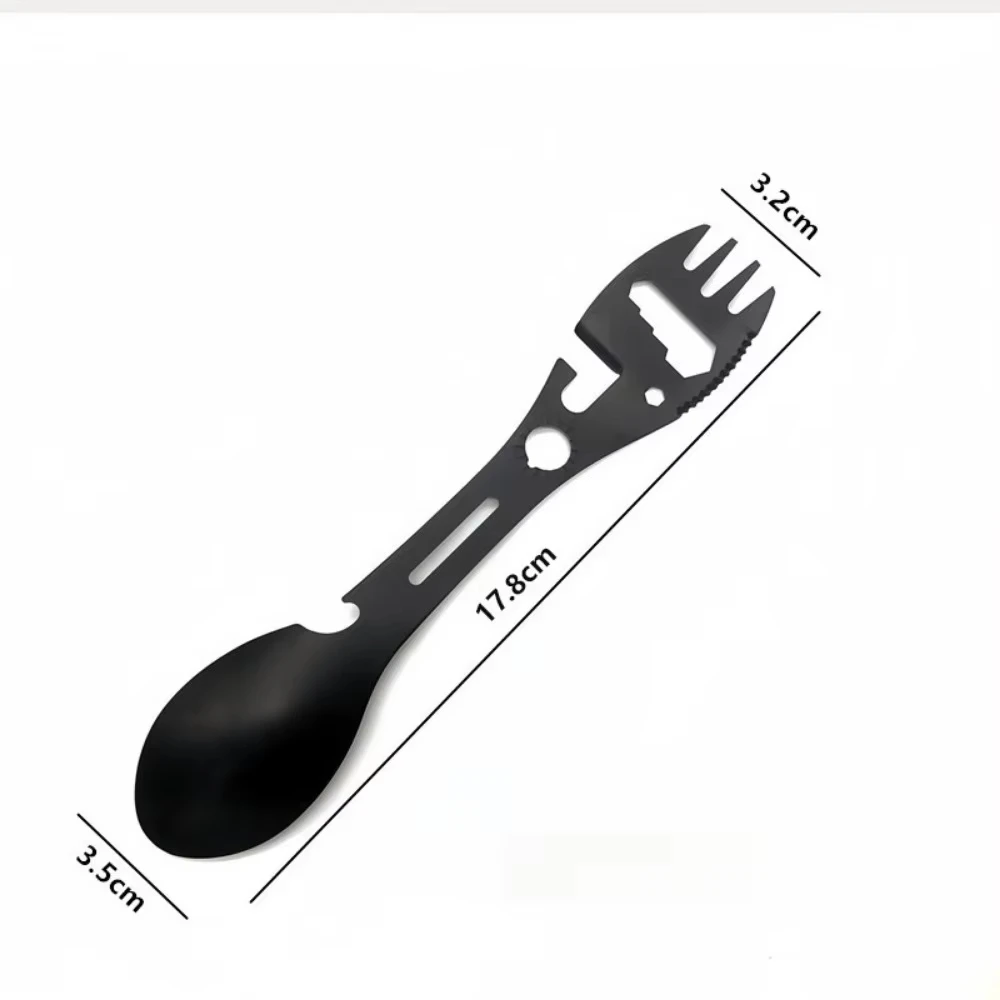 다기능 식기류 스푼 멀티툴 캔따개 수저류 휴대용 병따개 멀티툴 캠핑용품 포크 스포크 스테인리스