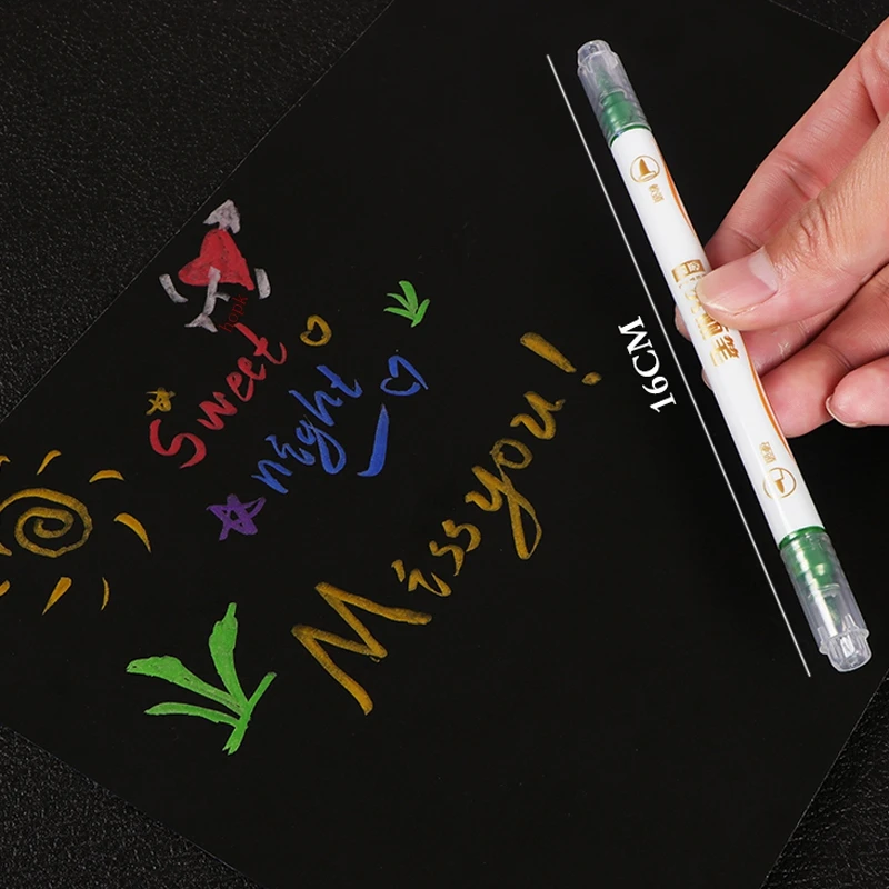 Pen Marker Color Marker Pens Markers Pen Marker Pens Marker Pen Art Marker Pens Metallic Markers Pens Colored Pens Art Markers Calligraphy Brush Pens 10 Colors Metallic Marker Pen Calligraphy Brush Pens Scrapbooking Crafts Card Making Art Pen Drawing Stationery Office Supplies