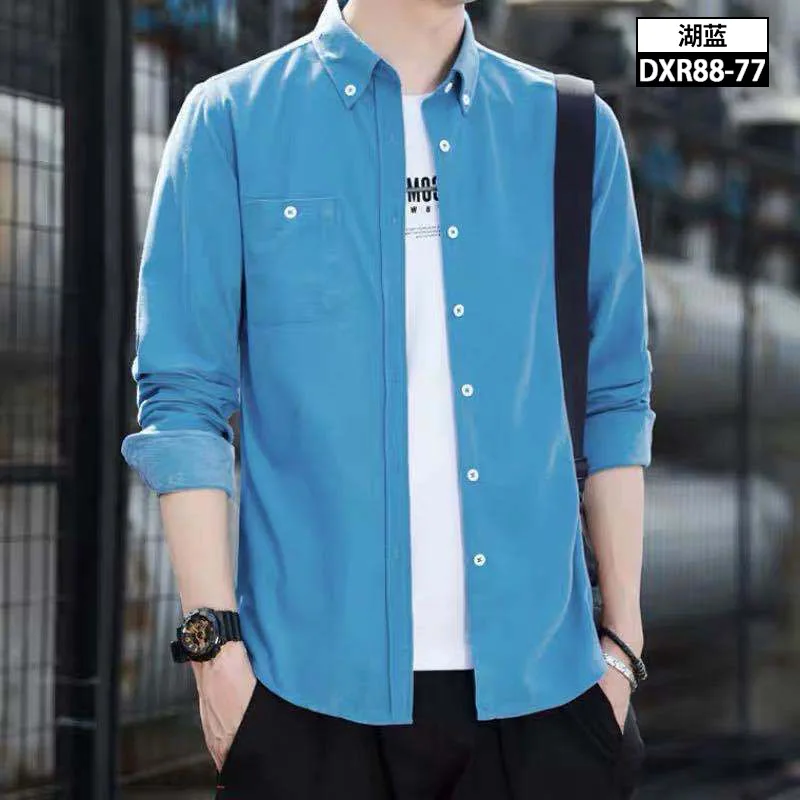 

2023 New Men's clothing source New Corduroy large casual long sleeved shirt Can wear men's coat all the year round Fashionable