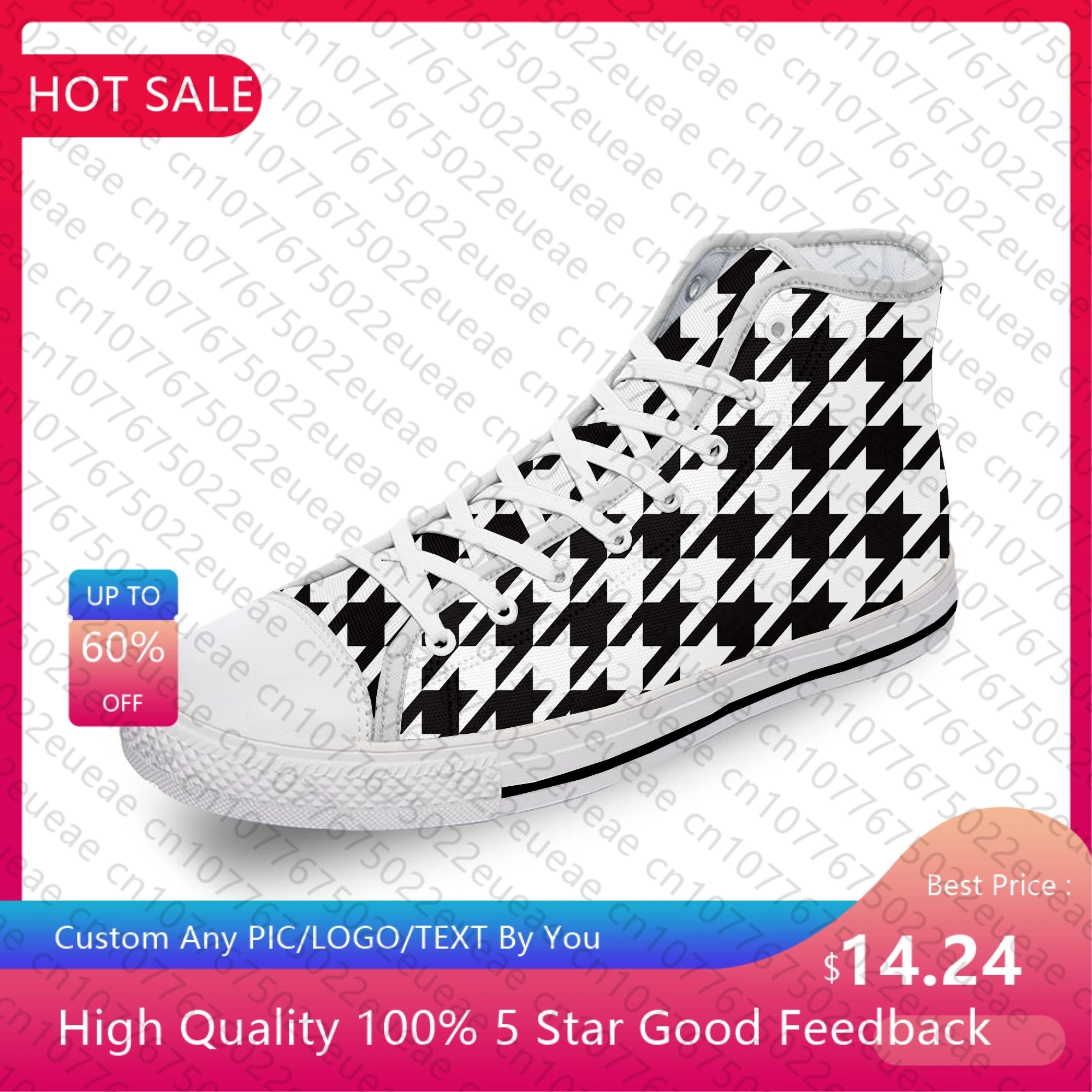 

Холщовые кроссовки для мужчин и женщин, легкие дышащие кеды с узором «гусиные лапки», модная эстетичная белая ткань, с 3D принтом