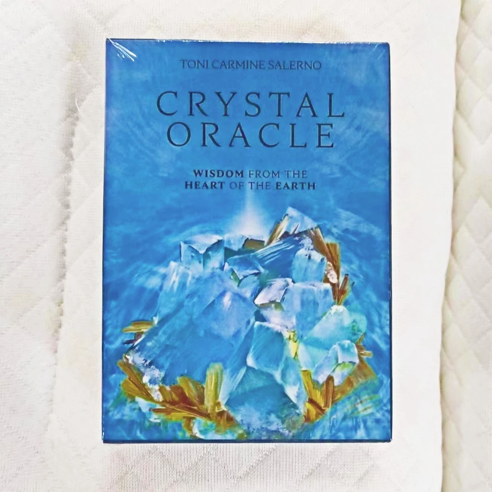 

11*6.5cm Crystal Oracle: Wisdom From The Heart of The Earth By Toni Carmine Salerno 44 Pcs Cards