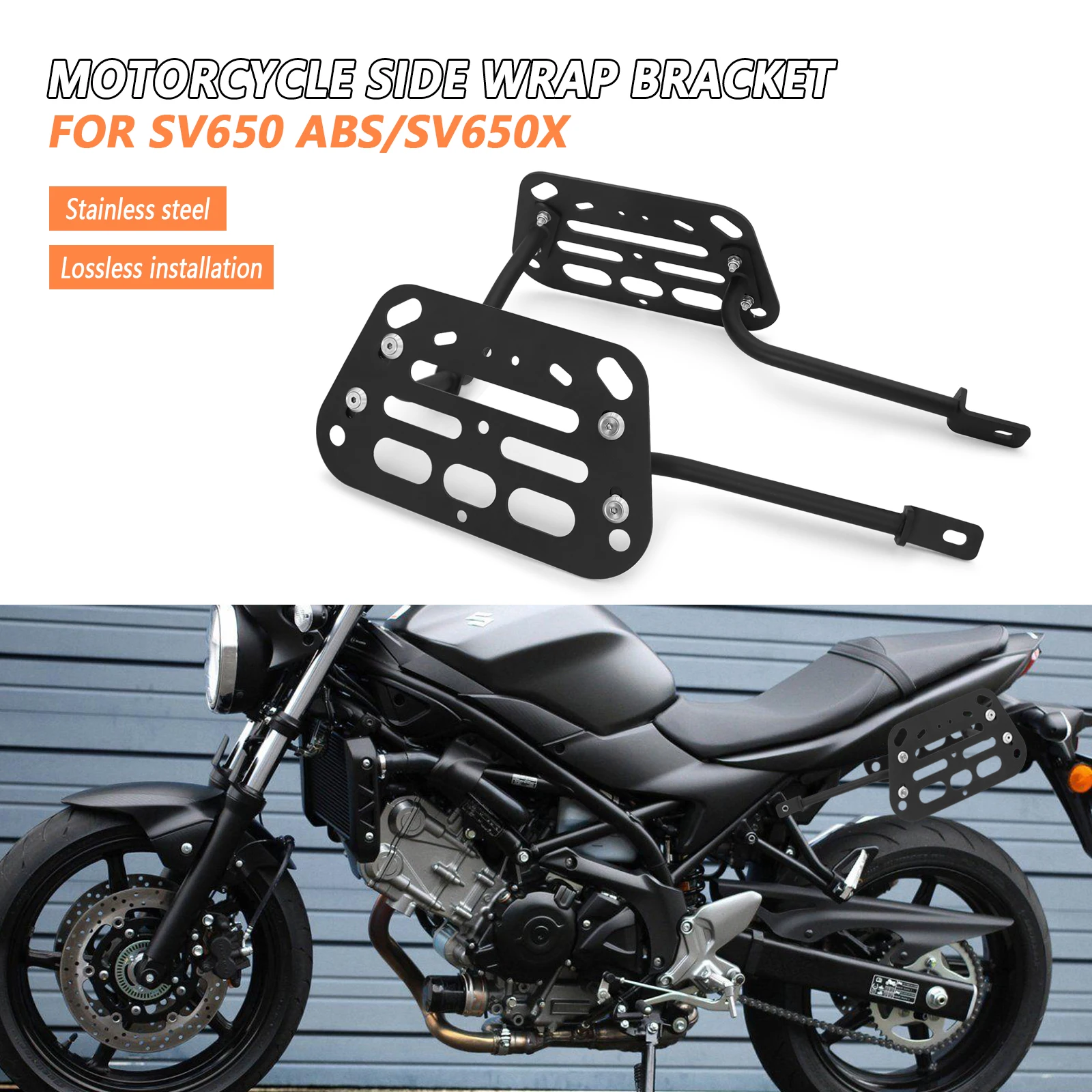For SV650 ABS 2015-2025 SV650X 2018-2025 2024 Motorcycle Side Rack ...