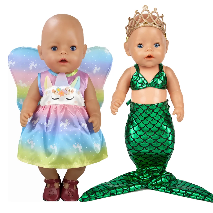 Baby Doll Clothes Overalls For 17 Inch Reborn Baby Doll Outwear Child Girl Birthday Gift doll clothes