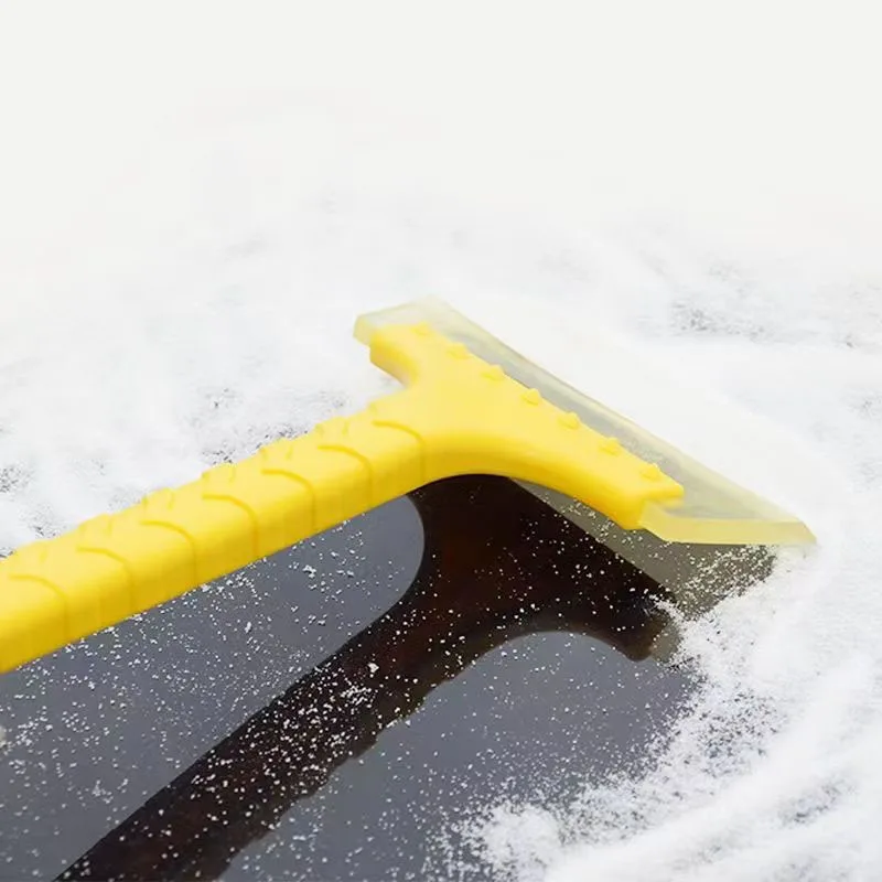 Automobile snow shovel with ice breaking, defrosting, and deicing shovel, snow sweeping brush, large widened glass cleaning