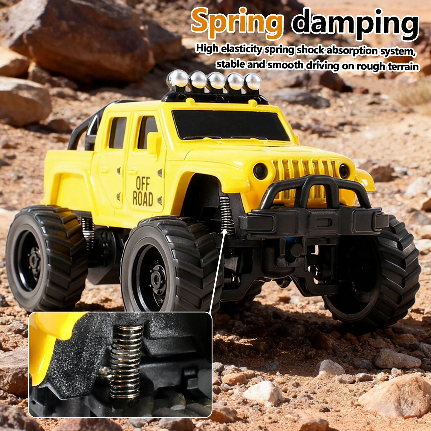 Crawler Buggy RC 4x4 Tout Terrain - Pont en Bois Argenté