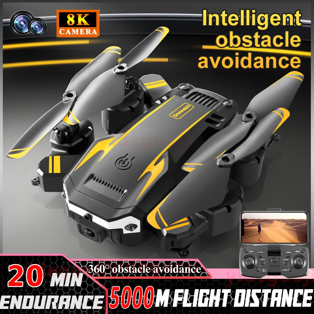 G6 드론 전문 HD 8K 5G GPS 드론, 항공 사진, 4K 카메라, 장애물 회피 헬리콥터, RC 쿼드콥터 드론 장난감 선물