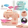 Electric Sewing Machine Pretend Play Simulation Household Appliance Crafting Stitches Knitting Educational Toy Kid DIY Gift 3