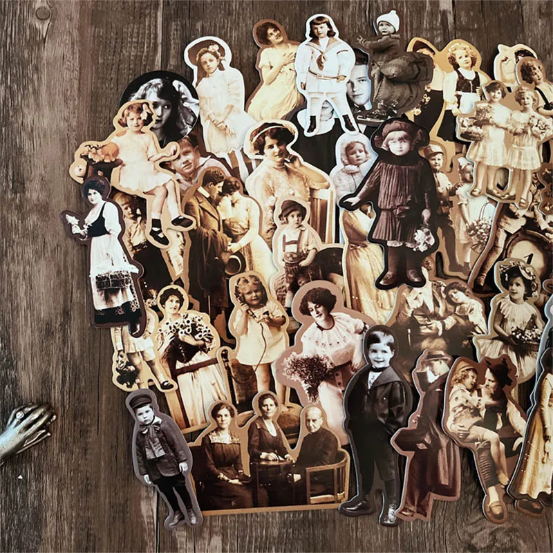 Junk Journal TimHoltz Vintage European Dame Character Photo Thick Card DIY Scrapbooking Collage Gift Decor diy scrapbooking accessories