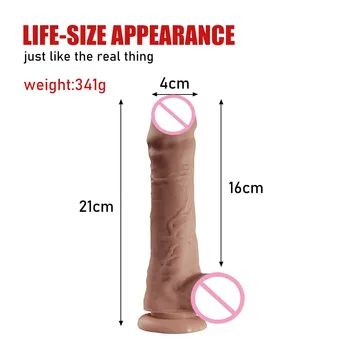 Dildo G-spot Stimulation Super Thick Dildo Upturned Super Long Expansion Anus Soft Big Butt Plug Sex Supplies Adult Toys 2