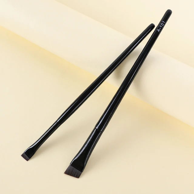 1/2pcs Professional Eyeliner Eyebrow Makeup Brushes Portable Small Angled Eyebrow Contour Makeup Brush Set Women Beauty Tools 4