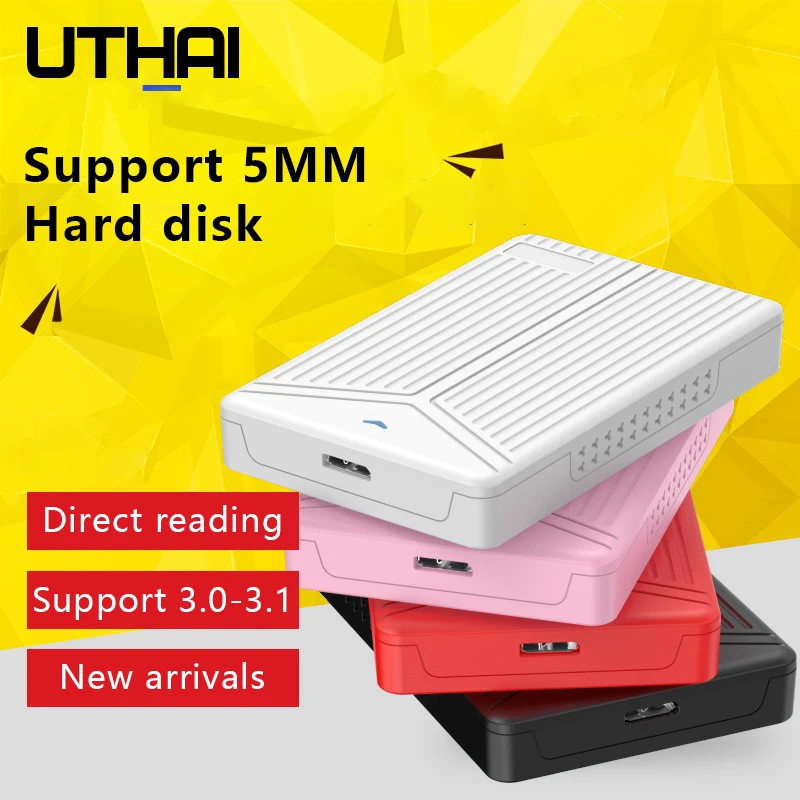 15mm 2.5 Inch USB 3.0-3.1 SATA HDD Enclosure SSD Notebook Mobile Desktop / Notebook Can Use Hard Disk Box Support 8TB Storage hard disk case usb 3.0 HDD Box Enclosures