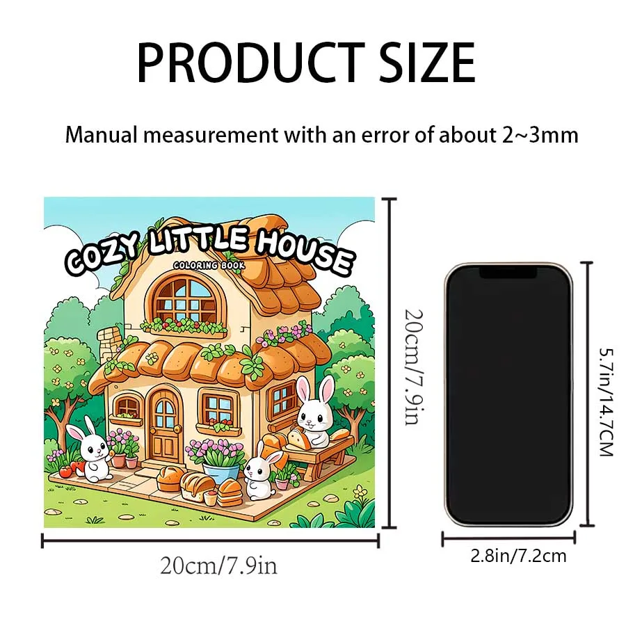 COZY LITTLE HOUSE Bold-easy Patterns Coloring Book for Adults Cute Drawing Book Perfect Gift for Party and Birthday 3