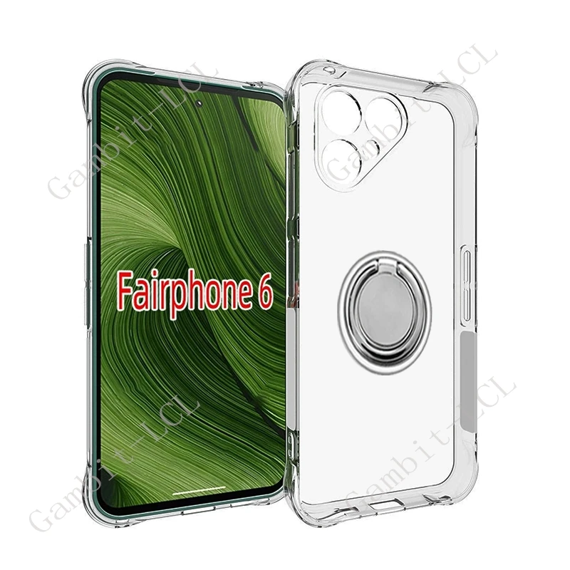 Universal TPU Soft Cover with Back Ring Holder Bracket