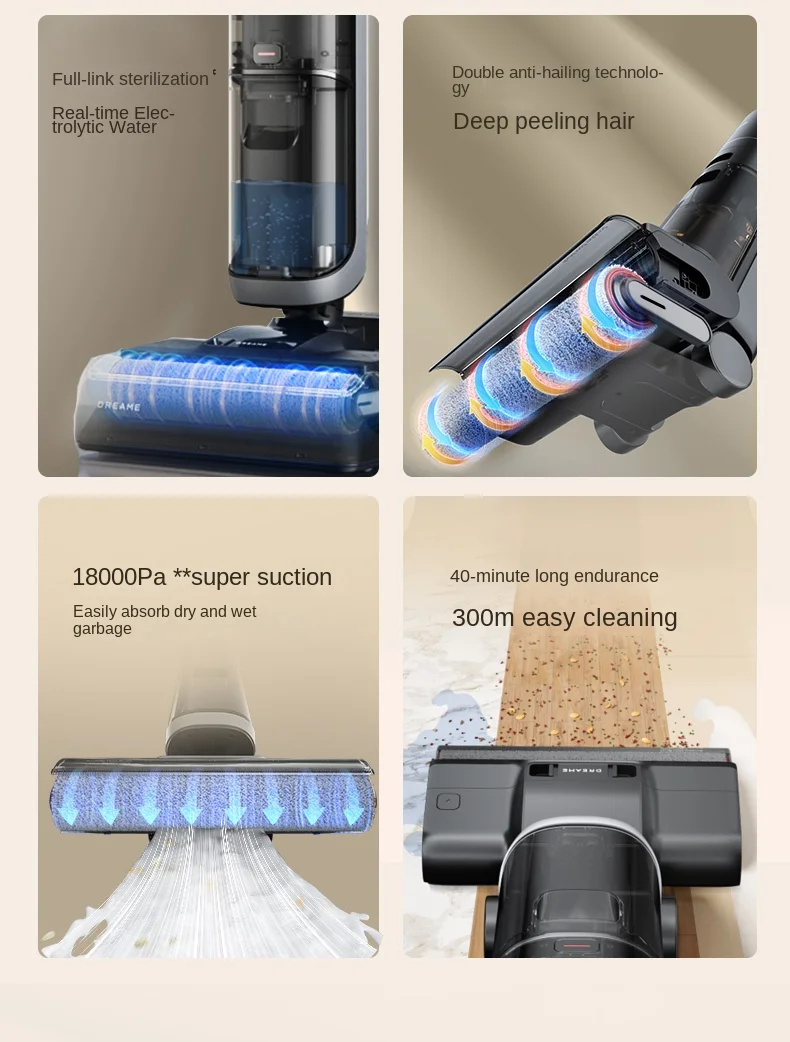 [Explosive new product] DREAME H20Ultra Floor washing machine Household appliances suction mop washing one lying flat cleaner 6