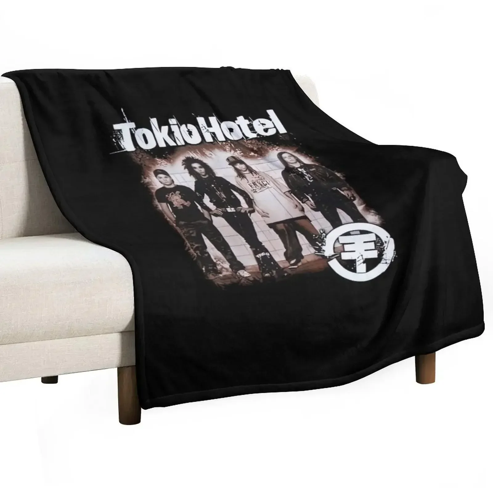 

Vintage Tokio Hotel Throw Blanket Travel Hairy blankets and throws Blankets