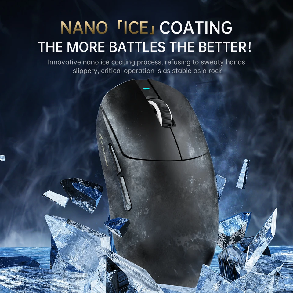 ATTACK SHARK X8 Ultra 8KHz Wireless Gaming Mouse, 55g SUPERLIGHT