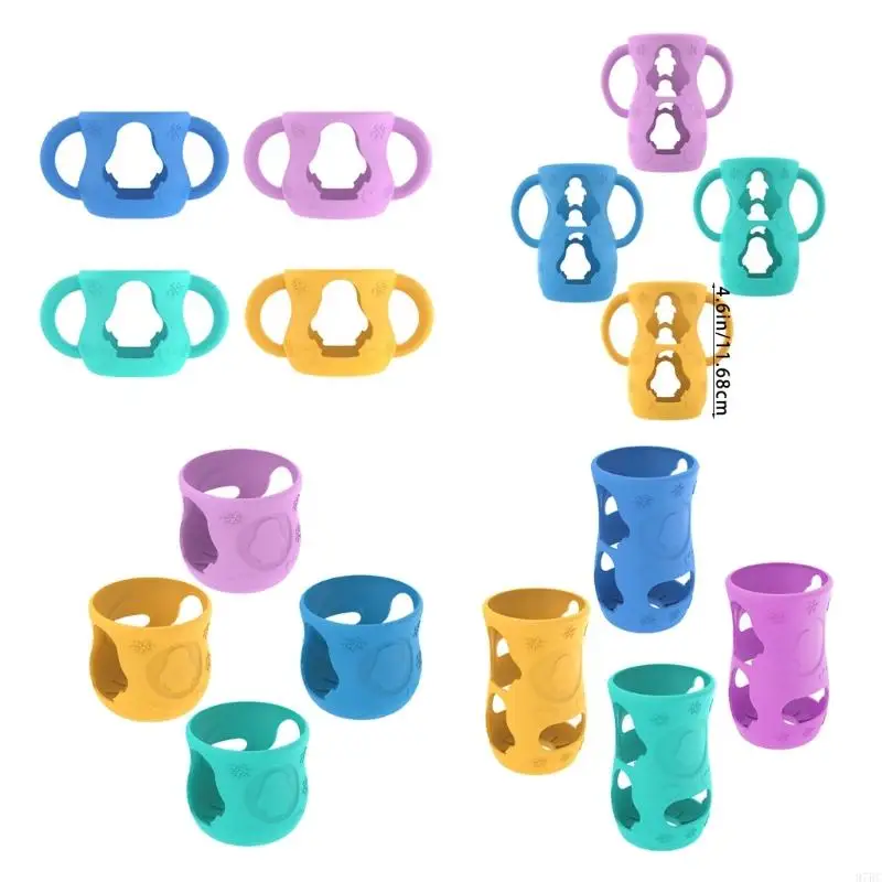 97BC Silicone Cover Universal Flexible Holder Drop Cover with Grip Handles