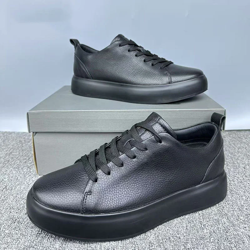 Men Shoes Sneakers Trend Casual Shoes Breathable Leisure Non-slip Footwear Genuine Leather