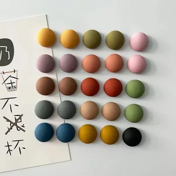 10pcs Cartoon Fridge Magnets Frosted Round Magnets Nordic Personalized Home Decor Whiteboard Photo Message Board Home Decor 1