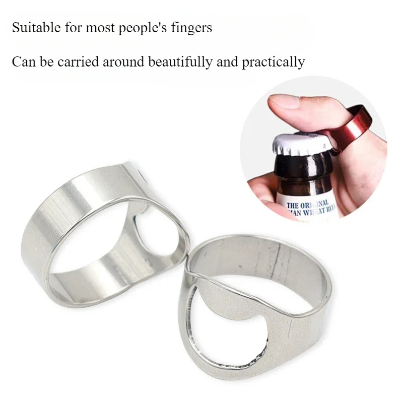 Stainless Steel Ring Bottle Opener Creative Beer Bottle Opener Durable Not Easy To Rust Bar Beer Opener Kitchen Bar Accessories