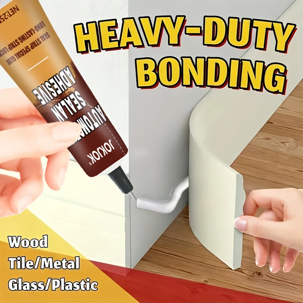 A Powerful Adhesive That Doesn't Require Nails, Suitable for Baseboards, Featuring High-Viscosity Transparent Soft Glue, Ideal F - 3