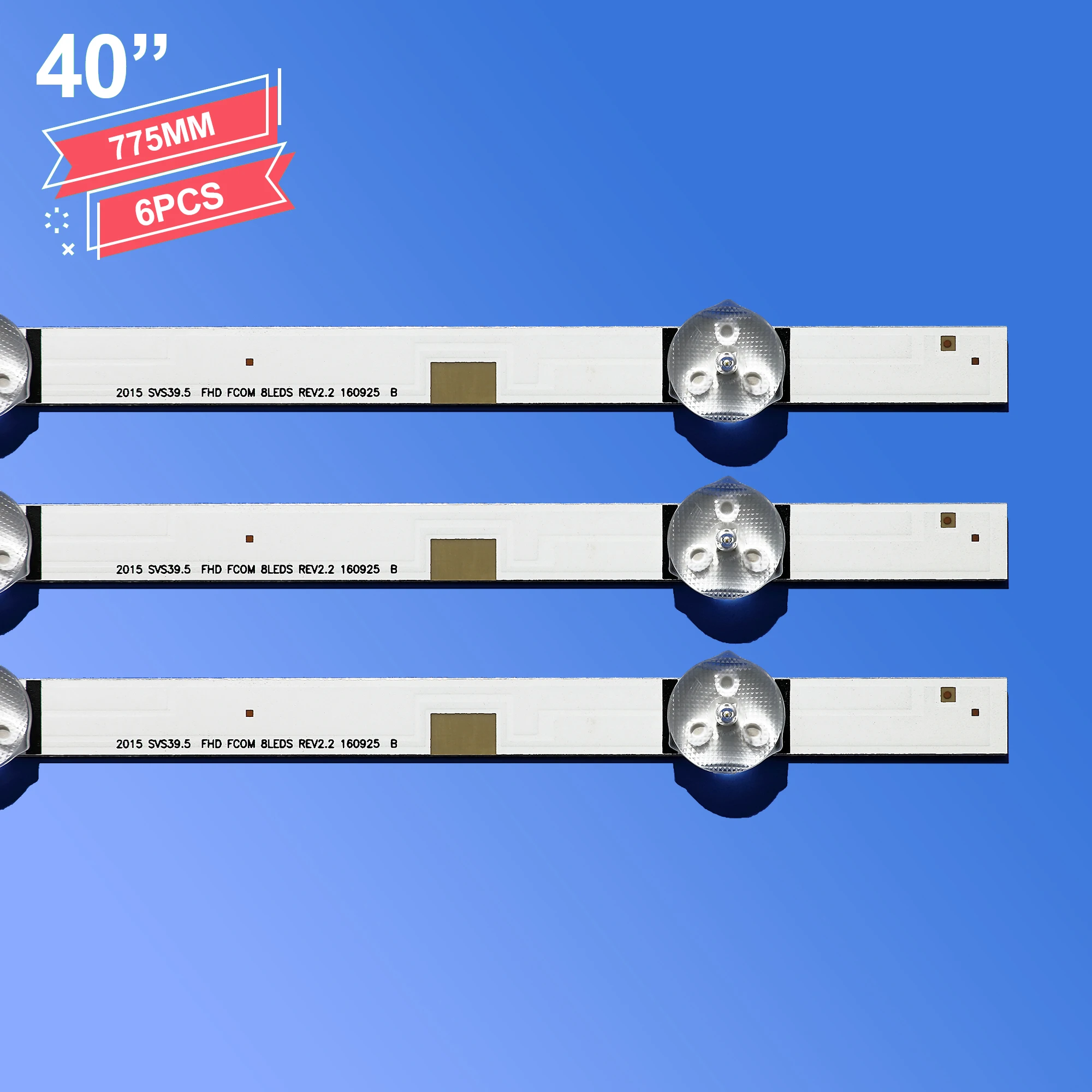 LED Backlight Strip For Samsung 40'' TV UE40J5200AW UE40J5200 V5DN-395SM0-R2 R3 BN96-37622A LM41-00144A 00121X 2015 SVS39.5 FCOM
